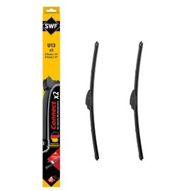 SWF Connect Wipers - U13 - Kit Made in Germany Flat Bar Wipers for Optimal Wiping Performance 475 mm/475 mm - Front - Set of 2