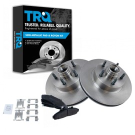 TRQ Front Brake Pad & Rotor Kit Brake Pads Brake Rotor Semi-Metallic Compatible with 1995-2001 Ford Explorer 1998-2002 Ranger 1999 Mazda B2500 1998-2000 B3000 B4000 1997-2001 Mercury Mountaineer