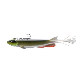 DAIWA Prorex V-Marley Pelagic Shad, 21,0cm, 80g, Hakengröße 1/0, Gummifischköder, Real Mud Roach, 15227-005
