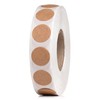 1000pcs Kraft Dot Stickers Roll 0.5 inch | Color Code