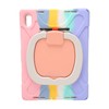 Tablet Case Silicone Hard PC Precise Cutouts Adjustable Strap 360