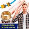 Brass Reducer Pipe Connector with External and Internal Thread 1