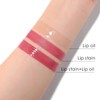 FOCALLURE 2-in-1 Lip Stain & Gloss Oil, Long-Lasting Transfer Proof