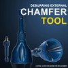 Opcloud Deburring External Chamfer Tool with 3 Carbide Blades, Tungsten