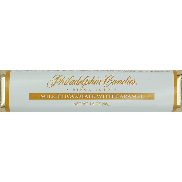 Philadelphia Candies Milk Chocolate with Caramel Bar 1.60 Ounce, Set of 30 (Fundraising / Individual Retail Sale)