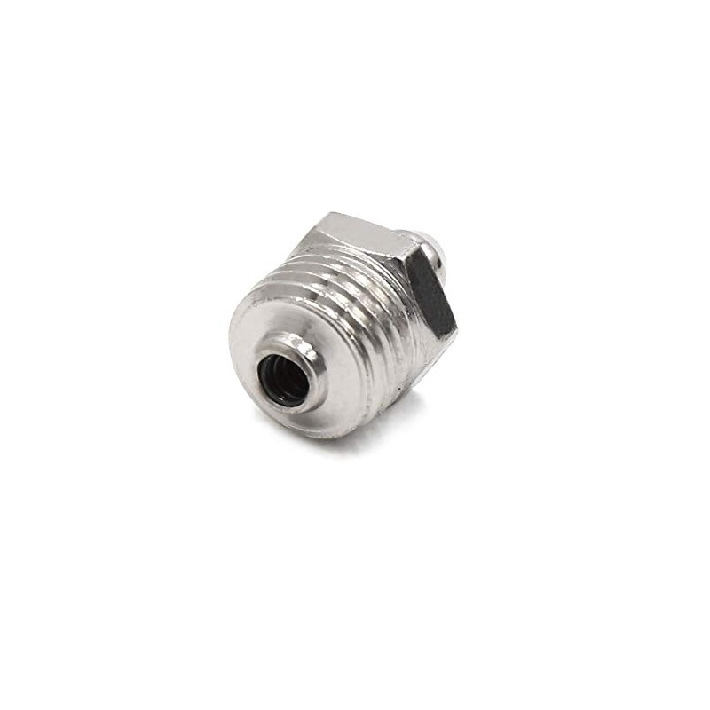 uxcell 8pcs M14 x 1.5 Thread Nickel Plated Straight Grease