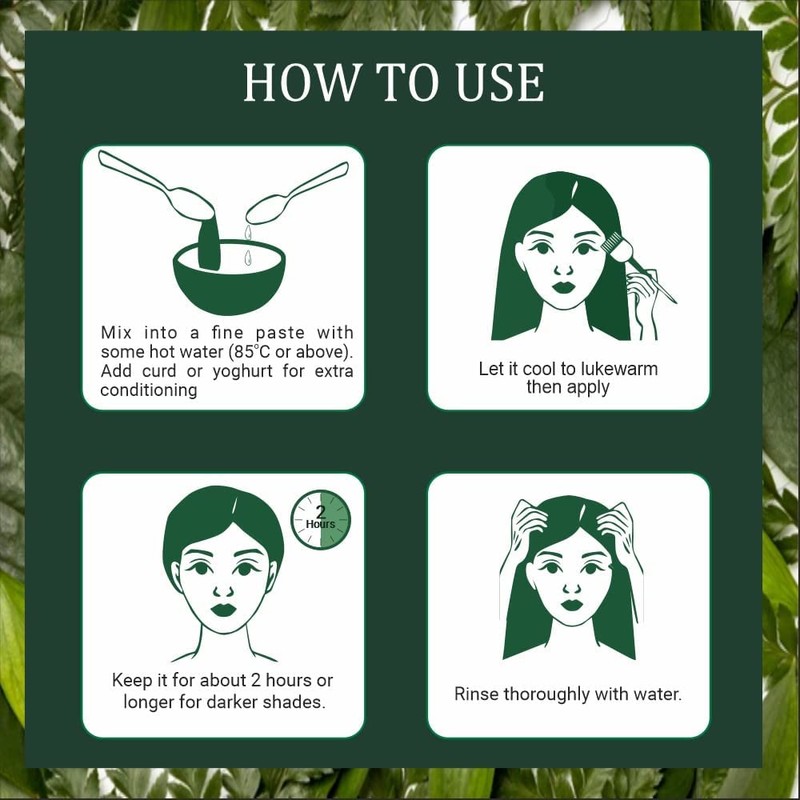 Indus Valley Bio Organic Natural Henna Hair Color For Grey