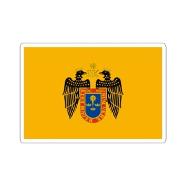 Flag of Lima Peru - STICKER Vinyl Kiss-Cut Decal - 4" × 4", White