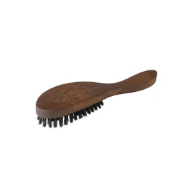 Holz-Leute 1 Hair Brush with Natural Bristles, a Brush Made of Fine Walnut with High-Quality Boar Bristles, for All Hair Types, Including Long and Wavy Hair