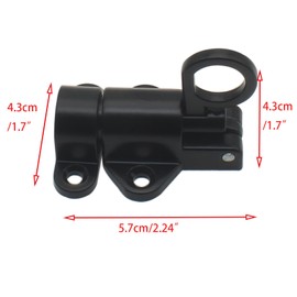 OZXNO Self-Closing Latches Spring Door Lock Aluminum Alloy Black Resilient Bolt Latch Spring Barrel Slide Door Lock with Screws (2pcs)