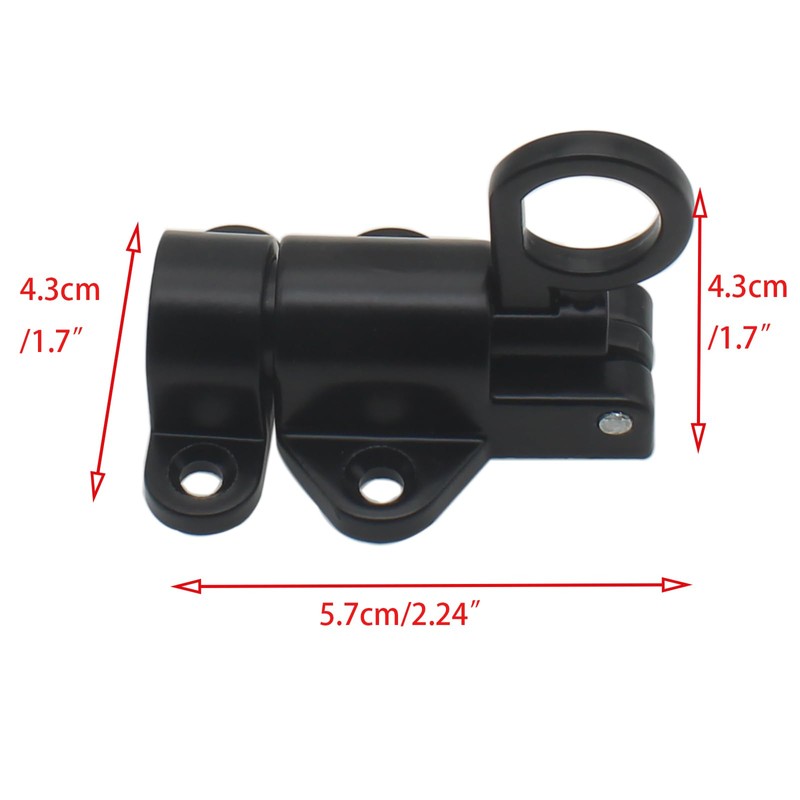 OZXNO Self-Closing Latches Spring Door Lock Aluminum Alloy Black Resilient