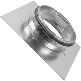 Vent Systems 125mm Duct Connection Flange with EDPM Rubber Gasket, Dryer Vent Adapter and Mounting Plate, Ideal for Seamless HVAC Duct Connections, Extractor Fans and Airflow Management