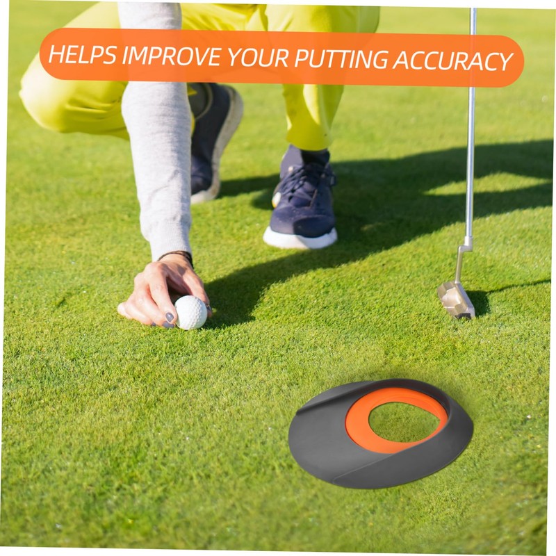 KOMBIUDA Golf Putting Practice Aid 3 Inch Hole Cup Thermoplastic