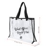 QANYEGN PVC Transparent Beach Bag, Clear Tote Bag, Outdoor Portable