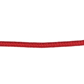 CBKnot Premium 1/4" Stiff Polyester Halter Cord Rope - Used by Elite Trainers for Halter Manufacturing. Low Stretch, High Strength, Made in The USA (100 ft. Hank, Red)