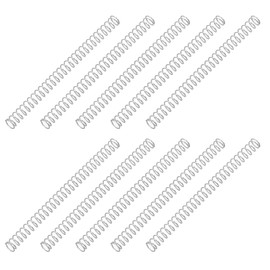 PATIKIL Compression Spring, 0.3mm Wire Dia x 3mm OD x 40mm Length, 10pcs 304 Stainless Steel Mechanical Extension Small Springs Pin Springs Assortment Kit
