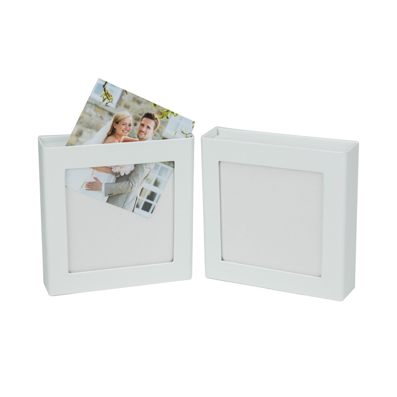 Elegantdisk Elegantdisk USB Box for Weddings with Picture Window, White,