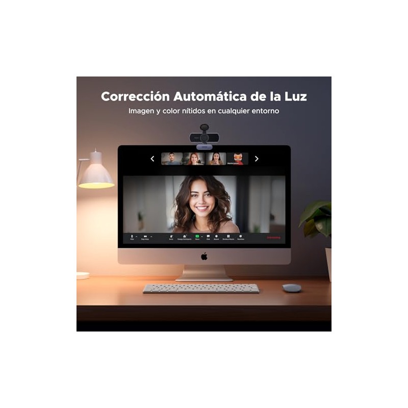 UGREEN 2K Webcam, Cámara Web HD para PC con Micrófono,