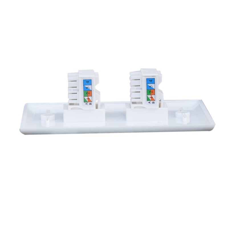 BUPLDET Ethernet Punch Down Wall Plate 2 Port with Tool
