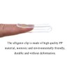HAHIYO 2.2inch/55mm 60Pcs Clear Plastic U Shape Alligator Clip, Clothespin