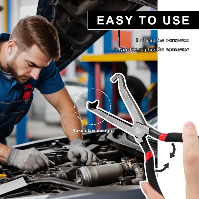 JUSTTOP Electrical Disconnect Pliers, 37960 Automotive Fuel Line Petrol Clip
