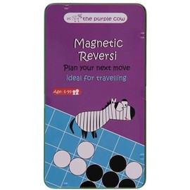 The Purple Cow- Magnetic Reversi Game. Travel Size Board Game Set for Kids
