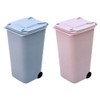 Operitacx 2pcs Desk Bin, Mini Bin Desk Trash Can with