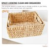 FELTECHELECTR Handwoven Storage Basket for Home Organization Multi-functional Woven Container