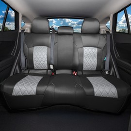 FH Group Custom Fit Car Seat Covers Specifically Made for 2018-2023 Subaru Crosstrek, Rear Set Gray Ultraflex Neoprene, Airbag Compatible Car Seat Covers, Subaru Accessories