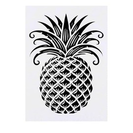 'Stylised Pineapple' Temporary Tattoo - Water Resistant, Skin-Safe, Non-Toxic Transfer (TO00083419)