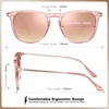 CARFIA Pink Mirrored Lightweight Polarized Sunglasses for Women UV Protection,