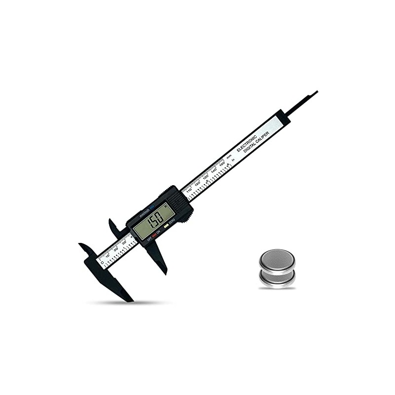 VIECAM 0-6 Inches Digital Caliper with Large LCD Screen and