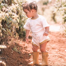 Toddler Newborn Kids Baby Girls Romper Ruffle Button Linen Shirt Tops Shorts Pants Summer Outfit Clothes Solid Color (White Shorts, 6-12 Months)