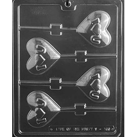 Grandmama's Goodies V180 I Heart Love You Lollipop Chocolate Candy Making Mold