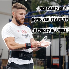 WARM BODY COLD MIND Premium Chalk Block for Weight Lifting - Hand Grip for Cross Training, Climbing, Gymnastics, Weightlifting, Powerlifting, Deadlift, Pole Dancing, Sport Gym, Fitness (1 Block)