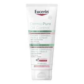 Eucerin DermoPure Triple Effect Crema Corporal, Piel Grasa e Imperfecciones, 200 ml