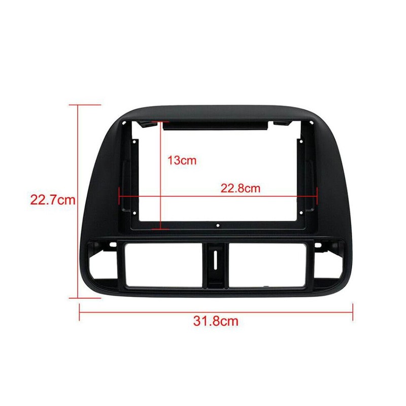 9'' Car Radio Stereo Fascia Frame Panel Black for Honda
