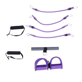 Kisangel Flat Latex Resistance Band for Resistance Training and Physical Therapy Lightweight Elastic Exercise Band for Legs Sturdy Purple Fitness Tool for Home and Gym Workouts