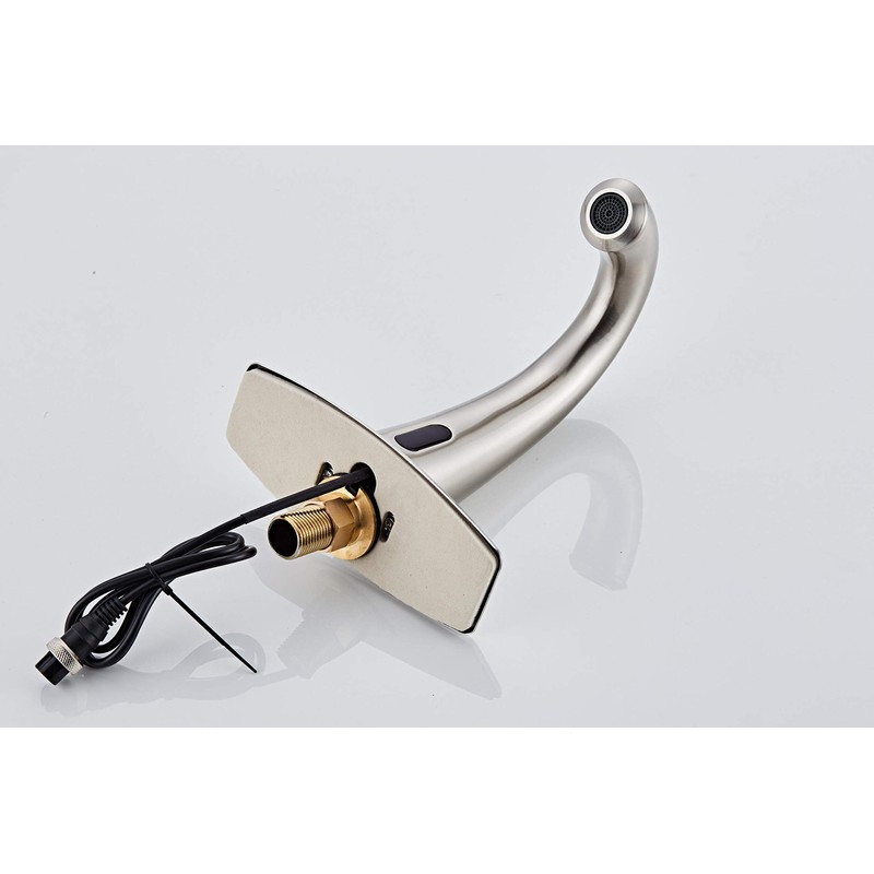 HHOOMMEE Commerical Automatic Touchless Bathroom Sink Faucet Brush Nickle Motion