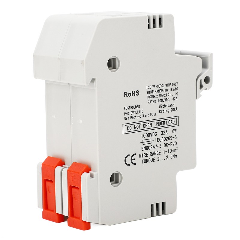 DC Fuse Holder Quick Breaking 2P 32A 10x38 Photovoltaic Fuse