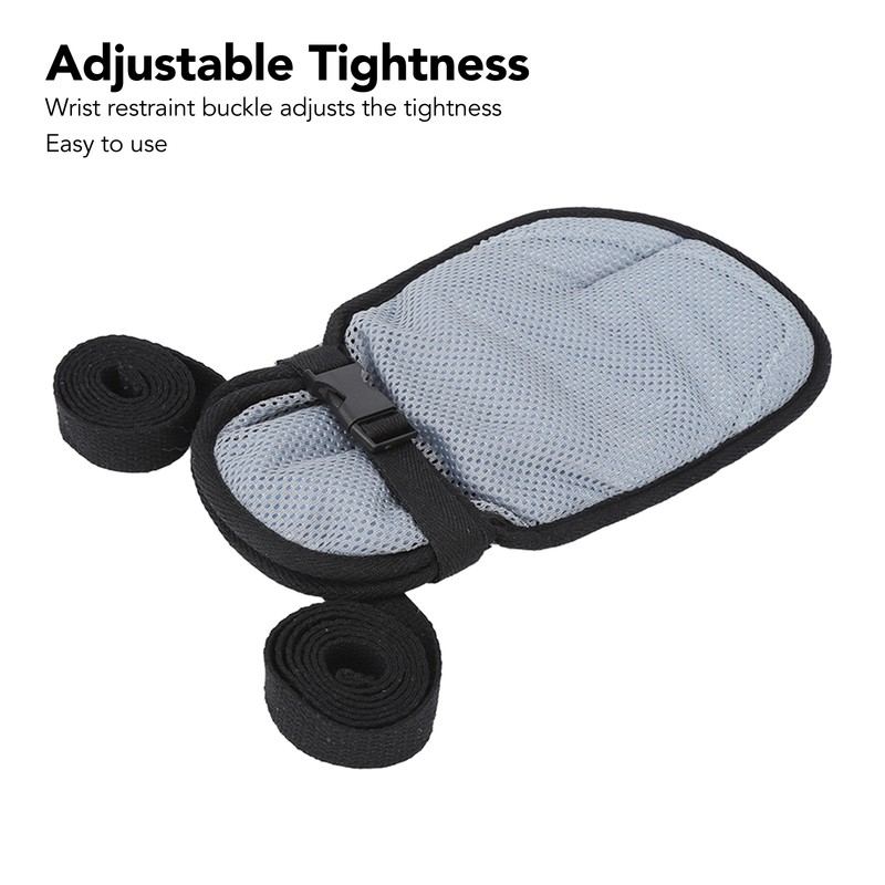 Hand Restraint Glove Soft Breathable Adjustable Universal Prevent Extraction Fixed