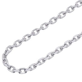 The KISS SK4055-50 (50cm) Silver Chain, Azuki Chain, Silver
