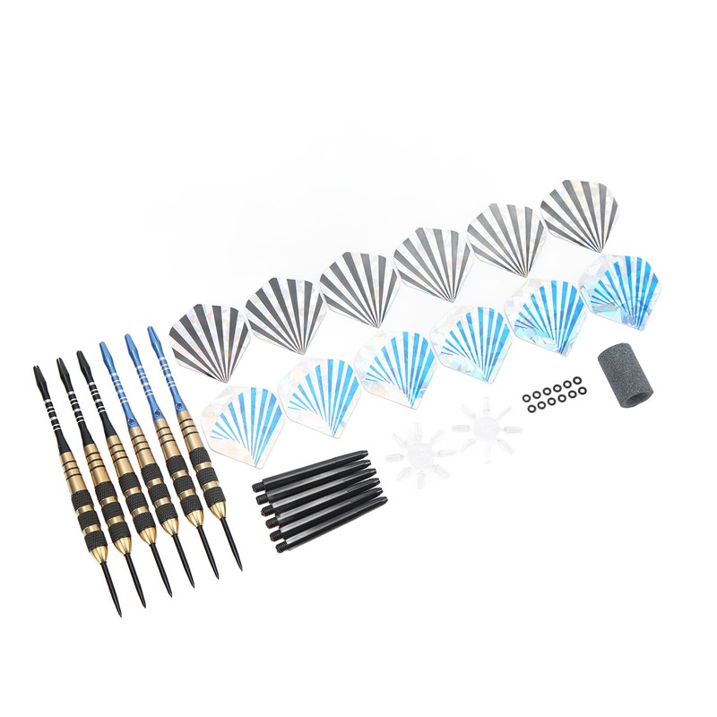 6Pcs Darts Professional Exquisite Stainless Steel Tip Darts Set with