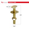 Toilet Seat Bolts and Screws Set 5/16 x 2-1/4 Inch