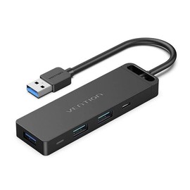 Watio Wave Hub, 6 Ports, 3 x USB 3.0, 1 x Micro-USB, 1 x Kartenleser, schwarz, ideal für den Anschluss mehrerer Geräte*