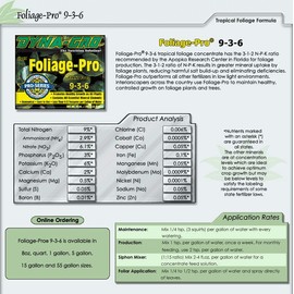 Dyna Gro Foliage Pro 9-3-6 Gallon 128 oz. Fertilizer Plant Food Nutrients