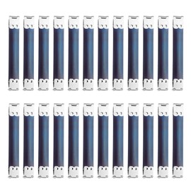 sourcing map 24Pcs Metal Internal Flex Frame, 10cm/3.9" Coin Purse Frame Handbag Hinges Clip for Wallet Bag DIY Craft Sewing Purse Making, Silver