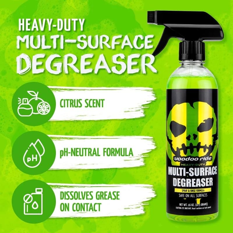 Voodoo Ride Automotive Multi-Surface Degreaser Heavy-Duty Citrus Based Formula, Dissolves