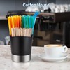 Choxila Straw Holder Dispenser Stainless Steel, Coffee Stirrers Holder Large