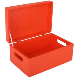 Creative Deco Large Wooden Box, 30 x 20 x 14 cm